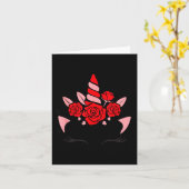 Eenoogmasker Wimpers Glimlach Bloemen Valentijn Kaart (Gele Bloem)