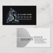 Eenpotige King Pigeon Yoga Instructor Class Pass Klantenkaartje (Voorkant / Achterkant)