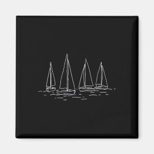 Eénregel jacht cruisen varen motorboot kapitein magneet