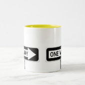 Eénrichtingsbord Tweekleurige Koffiemok (Center)