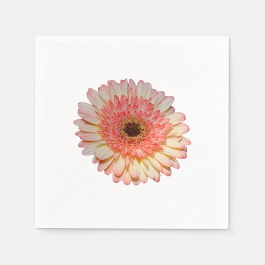 Eenroze kiezelbloem servet (Voorkant)