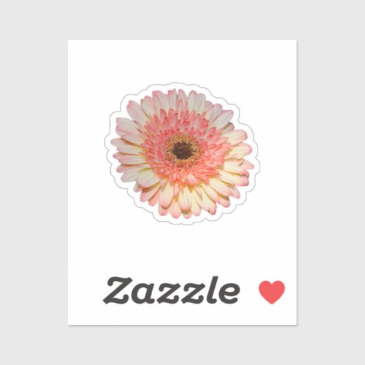 Eenroze kiezelbloem sticker (Vel)