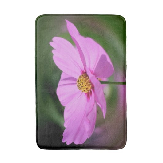 Eénroze kosmos Wilde bloem Badmat (Voorkant Verticaal)