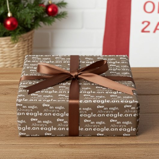 Eens een adelaar, altijd een adelaar.  cadeau inpakpapier vel