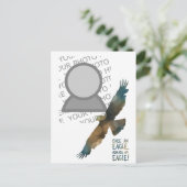 Eens een adelaar altijd een adelaar foto briefkaart (Staand voorkant)