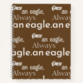 Eens een adelaar, altijd een adelaar. Motivatie pr Notitieboek (Voorkant)