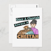 Eens een Cheetah Briefkaart (Voorkant / Achterkant)
