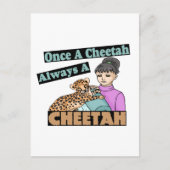 Eens een Cheetah Briefkaart (Voorkant)