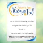 Eens een Fed altijd een Fed Raamsticker (Vel 3)