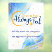 Eens een Fed altijd een Fed Raamsticker (Vel 3)