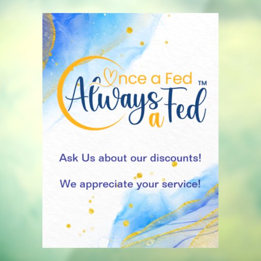 Eens een Fed altijd een Fed Raamsticker (Vel 3)