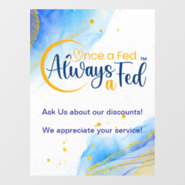 Eens een Fed altijd een Fed Raamsticker