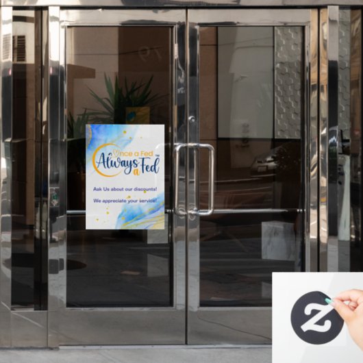 Eens een Fed altijd een Fed Raamsticker (Kantoordeur)