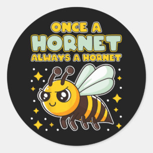 Eens een horzel, altijd een horzel Terug naar scho Ronde Sticker
