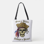 Eens Een Piraat Tote Bag (Achterkant)