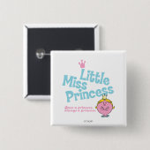 Eens een prinses vierkante button 5,1 cm (Voorkant /achterkant)