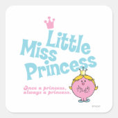 Eens een prinses vierkante sticker (Voorkant)