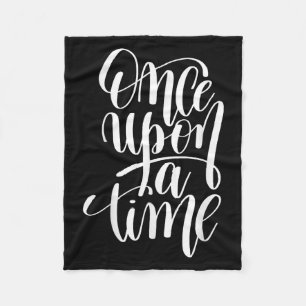 Eens een tijd gif (positieve quote) fleece deken