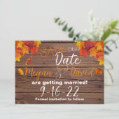 Eens In Liefde Verliefd Op De Datum Save The Date (Staand voorkant)