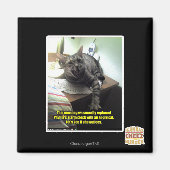 Eens kijken of ze het merkt. magneet (Voorkant)