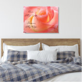 Eens mijn bruid voor altijd mijn vrouw canvas kuns afdruk (Insitu (Slaapkamer))