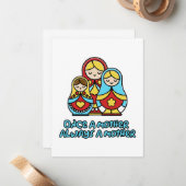 Eens moeder, altijd moeder notitiekaartje (Voorkant / Achterkant in situ)