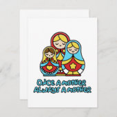 Eens moeder, altijd moeder notitiekaartje (Voorkant / Achterkant)