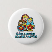 Eens moeder, altijd moeder ronde button 5,7 cm (Voorkant)