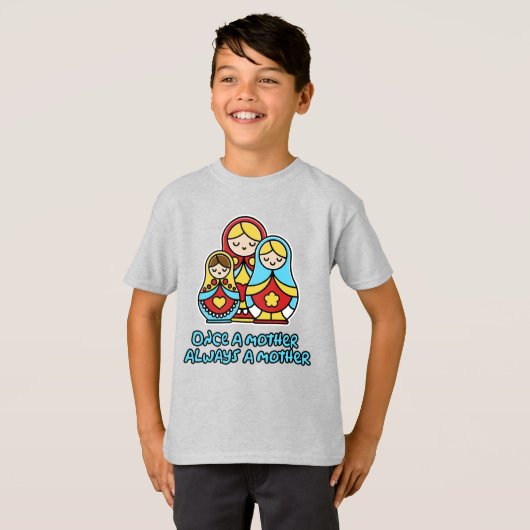 Eens moeder, altijd moeder t-shirt (Voorkant volledig)