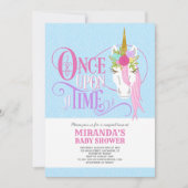 "Eens op een Tijd"de Uitnodiging van het Baby show (Voorkant)