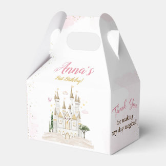 Eens-op-een-tijd Prinses 1e Verjaardagsfeestje Bedankdoosjes