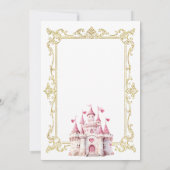 Eens-op-een-tijd Prinsessenfeest Uitnodiging (Achterkant)