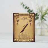 Eens op een tijd Trouwtafel nummer Briefkaart (Staand voorkant)