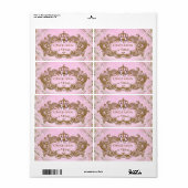 Eens op een tijd Waterfles Etiketten (Full Sheet)