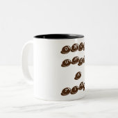 eens per keer tweekleurige koffiemok (Voorkant links)