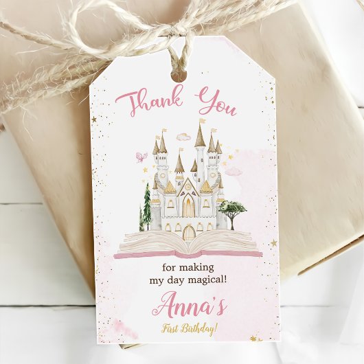 Eens Upon A Time Prinses 1e Verjaardagsfeestje Cadeaulabel