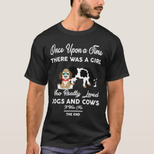 Eens Upon Een Tijd Honden En Koeien Hond Koe T-shirt