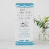 Eens Upon Een Tijd Huwelijksprogramma Kaart (Staand voorkant)