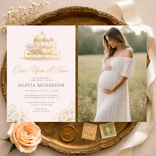 Eens Upon Een Tijd Prinses Foto Baby Shower Kaart