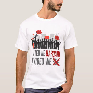 eensgezind zijn we verdeeld, we smeken om de dag v t-shirt