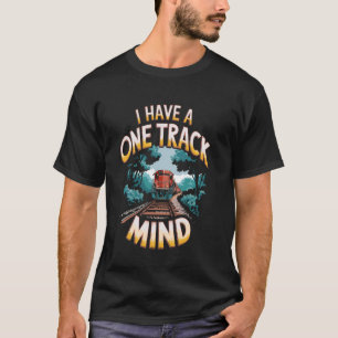 Eensporig Dirigent Spoorweg Modeltrein T-shirt