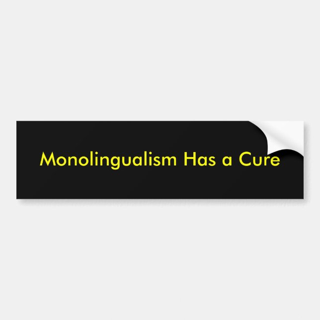 eentaligheid kan genezen bumpersticker (Voorkant)
