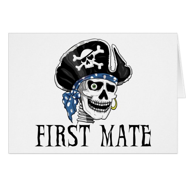 Eentje-geverfd piraat Eerste Mate (Voorkant Horizontaal)
