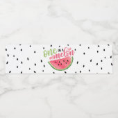 Eentje in een meloen waterfles etiket (Enkel label)