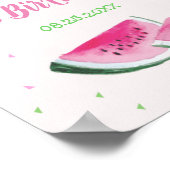 Eentje in een meloensmelt eerdaags welkom poster (Hoek)