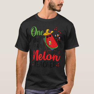 Eentje in een Melon-leraar Birthday party match T-shirt
