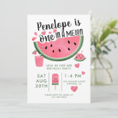 Eentje in een uitnodiging voor de geboorte van het (Staand voorkant)