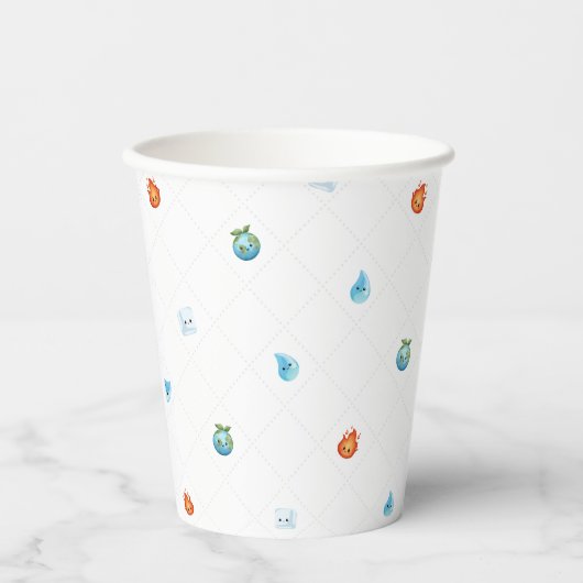 Eentje met de elementen eerste verjaardag papieren bekers (Voorkant)