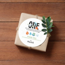 Eentje met de elementen eerste verjaardag