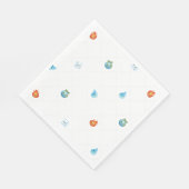 Eentje met de elementen eerste verjaardag servet (Hoek)